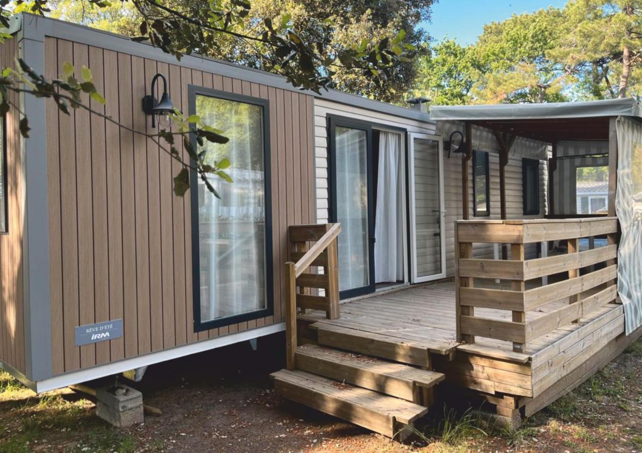 Grand Mobile-Home 45M2 Au Calme Et Au Bord De Mer Сен-Бревен-ле-Пен Екстер'єр фото